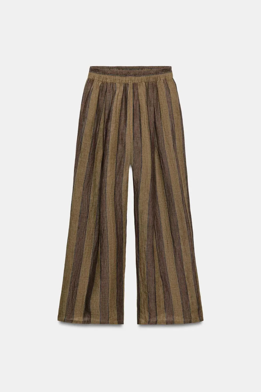 Sonia | Conjunto halter de lino a rayas con pantalón alto