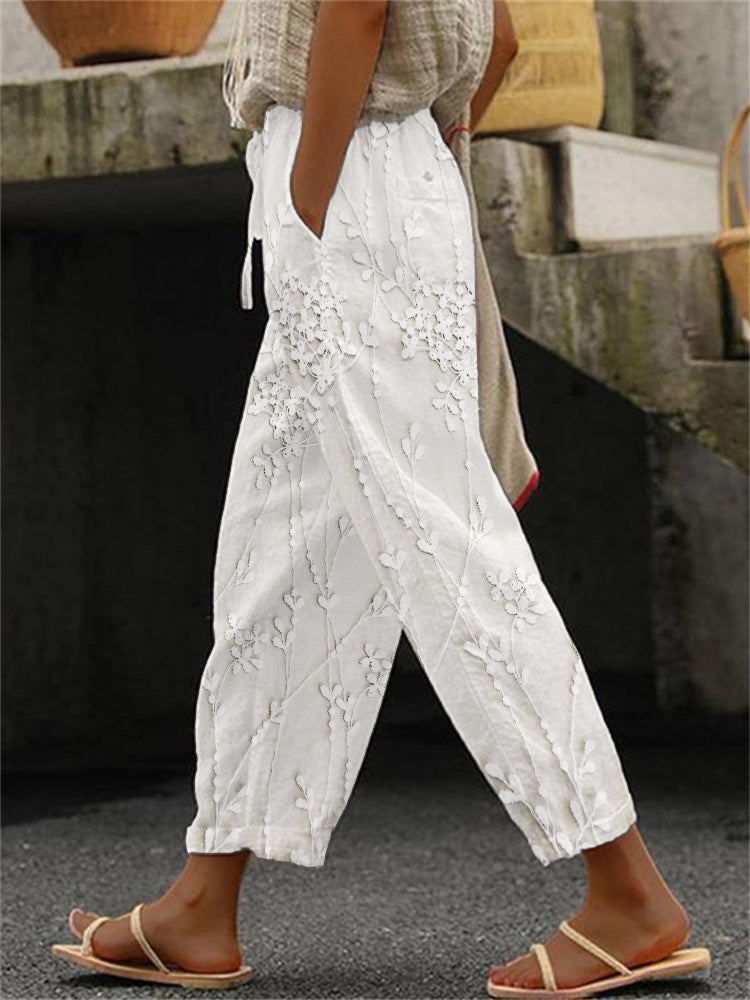 Pantalones Impresos Lía™ con Diseño de Vides