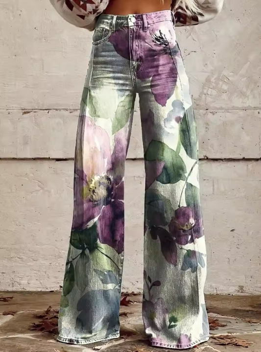 VIRAYA™ | Pantalones Boho Retro Chic Estampados