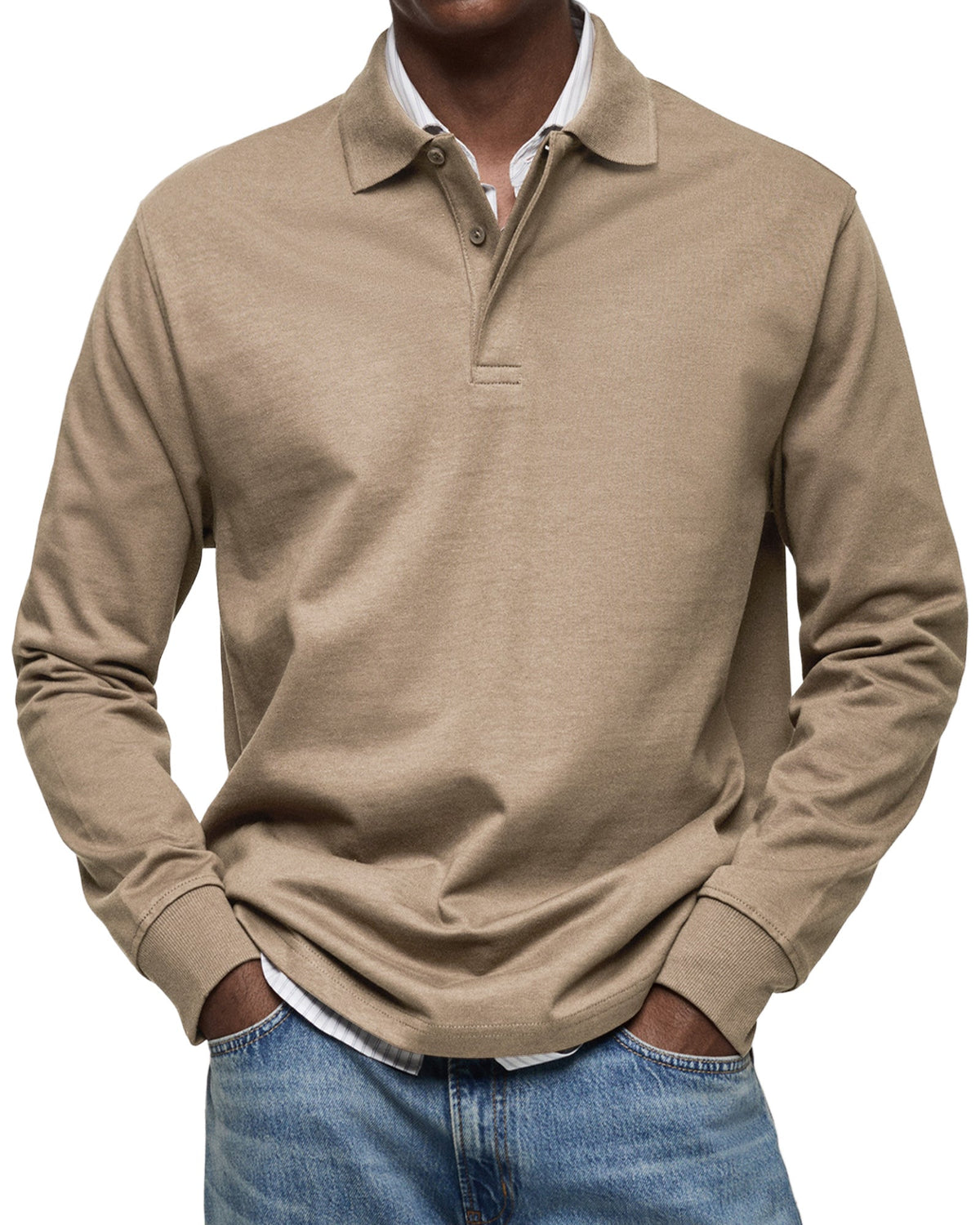 POLO DE LUJO DE MANGAS LARGAS