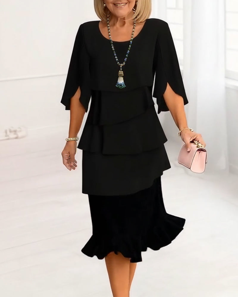 Vestido Sophie de Volantes — Elegancia Fluida