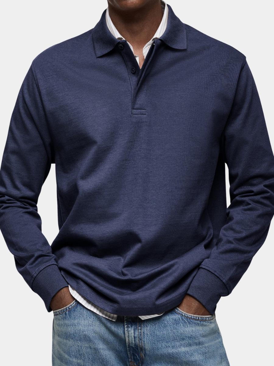 POLO DE LUJO DE MANGAS LARGAS