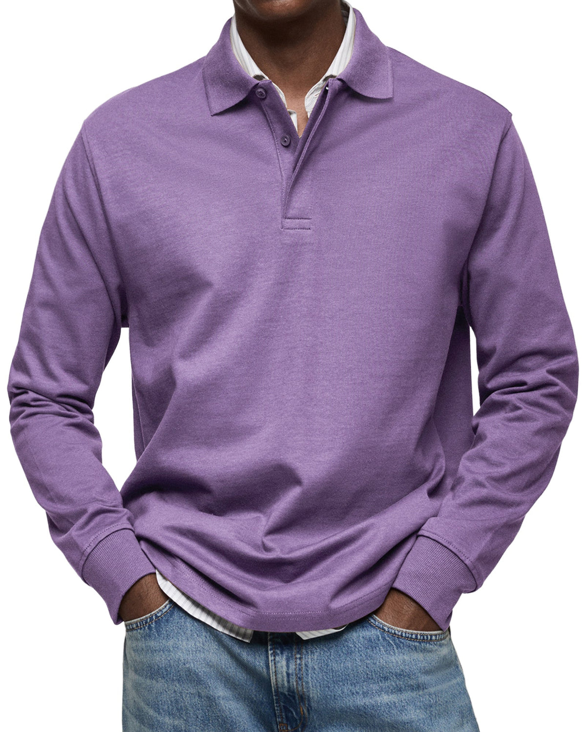 POLO DE LUJO DE MANGAS LARGAS