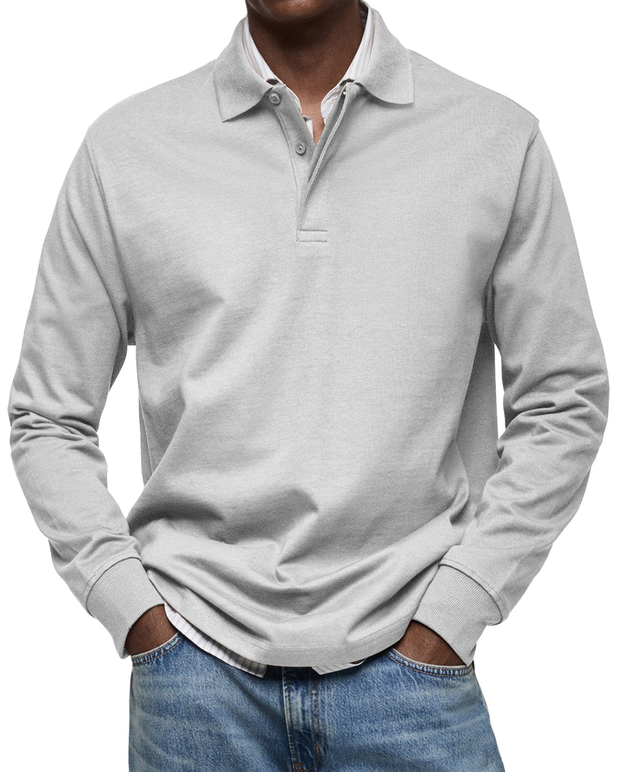 POLO DE LUJO DE MANGAS LARGAS