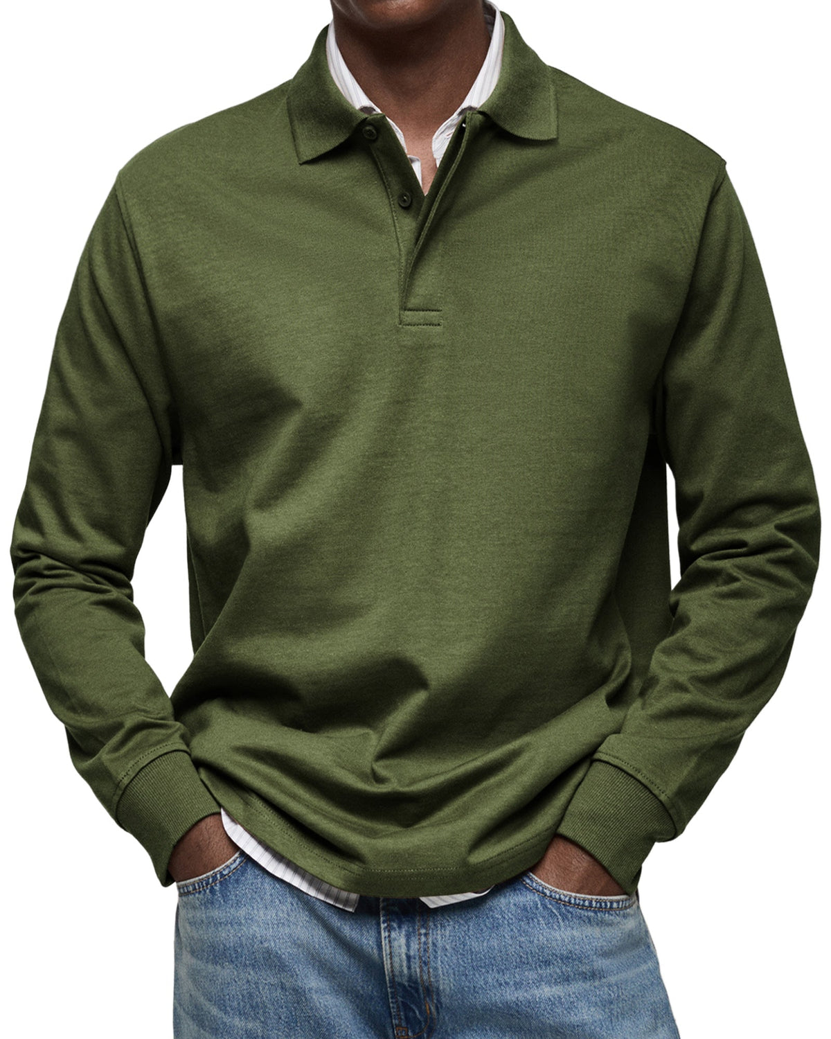 POLO DE LUJO DE MANGAS LARGAS