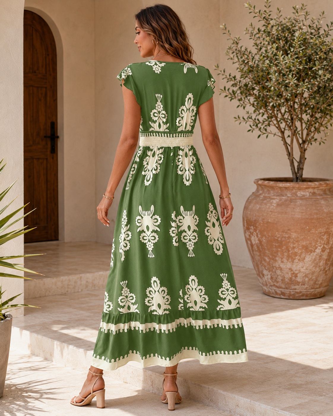 Vestido Alhambra — Elegancia Mediterránea