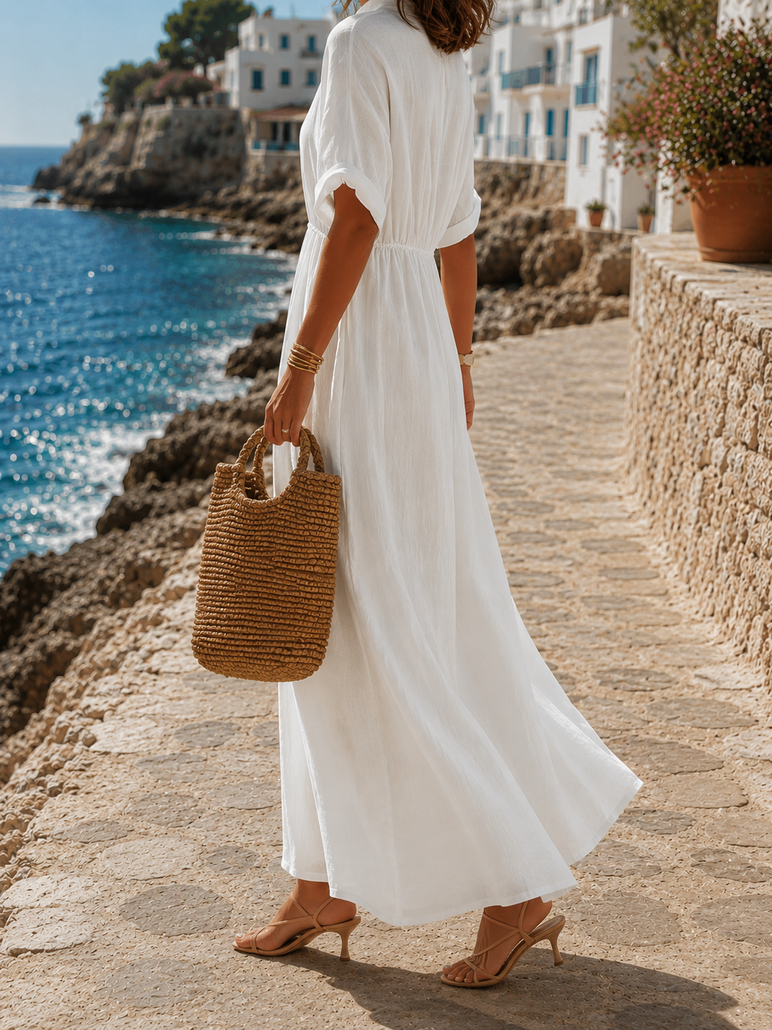 Vestido SICILIA: Elegancia Mediterránea
