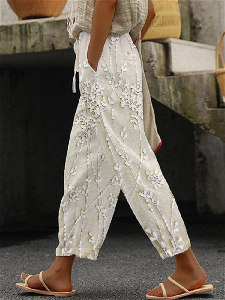 Pantalones Impresos Lía™ con Diseño de Vides