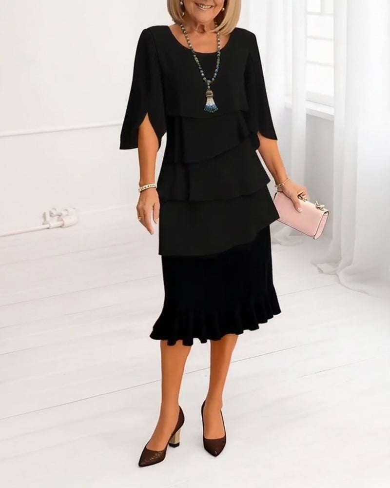 Vestido Sophie de Volantes — Elegancia Fluida