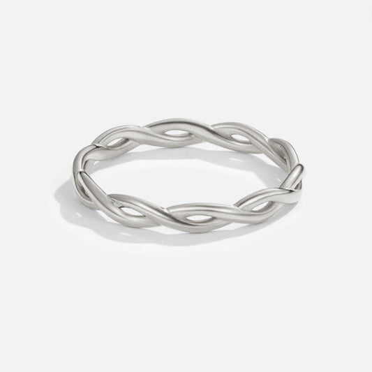 Anillo Giratorio de Plata de 18K Infinity